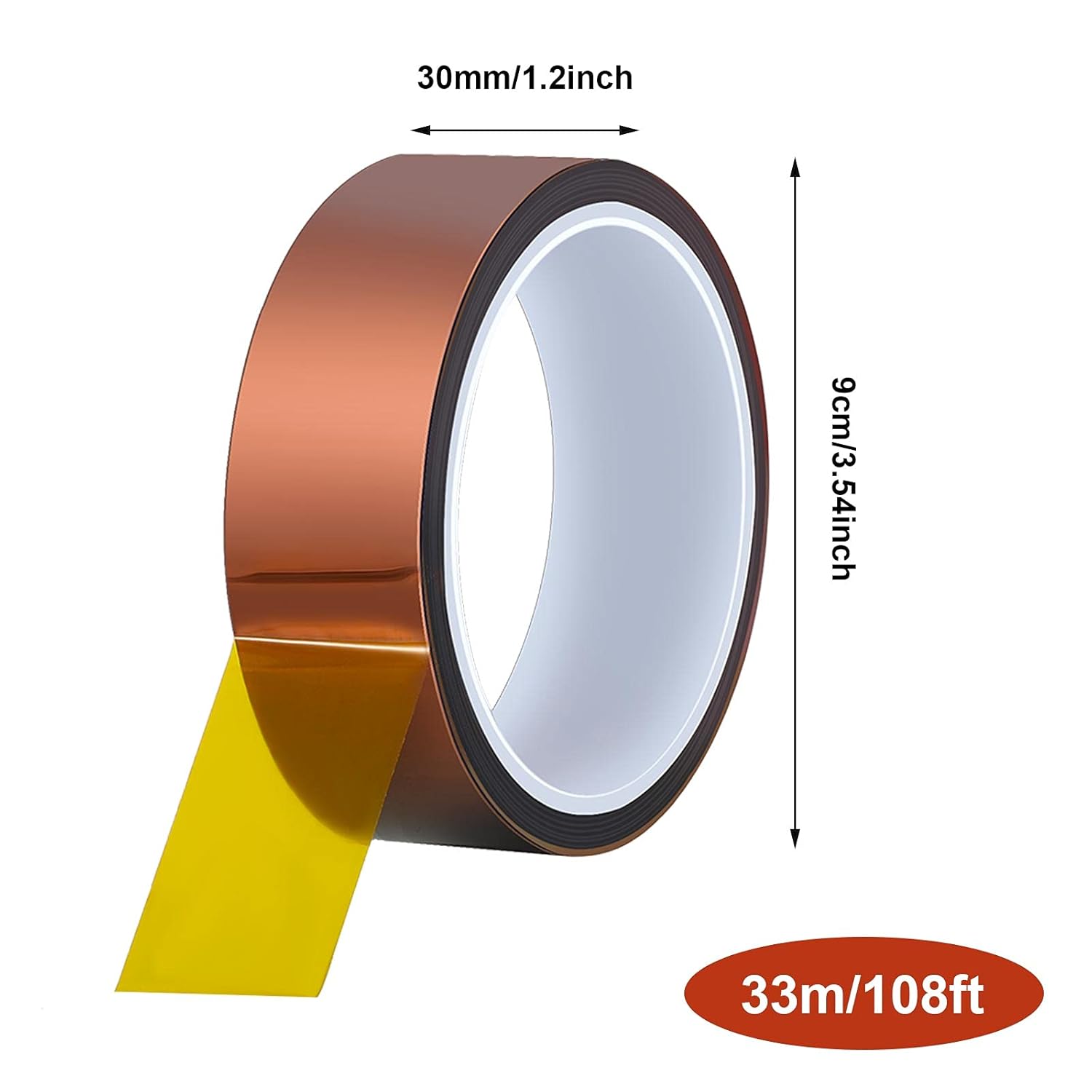 Best Selling | Kapton Polyimide Tape | Silver | Moisture Resistance | PCB Manufacturing | 1mm | Bulk Discounts | https://www.lvmeikapton.com